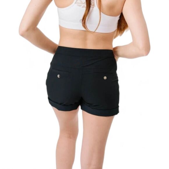 ZYIA Not just A Trail Activewear Black Cuffed Shorts Extra Media Pockets Sz XXXL - Picture 2 of 10
